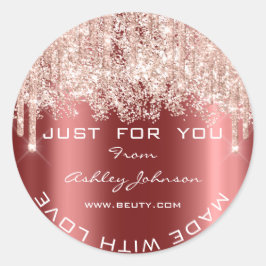 Adesivo Obrigado De Lítio Feito Com Amor Confetti Ros