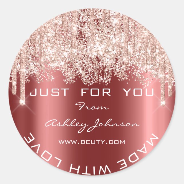 Adesivo Obrigado De Lítio Feito Com Amor Confetti Ros (Frente)