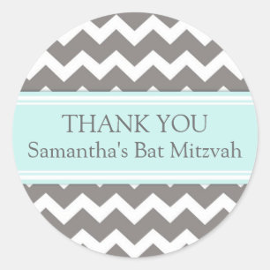 Adesivo Obrigado de Mitzvah do bastão você favor conhecido