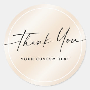 Adesivo Obrigado de negócios de script manuscrito que voc