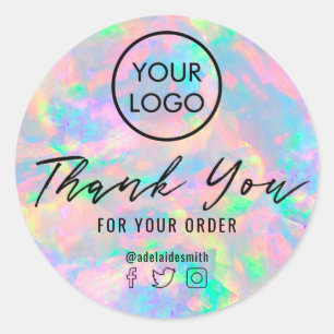 Adesivo obrigado de textura de gem opal