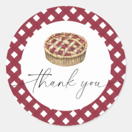 Adesivo Obrigado de torta de água