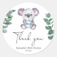 Obrigado de urso Koala chá de fraldas