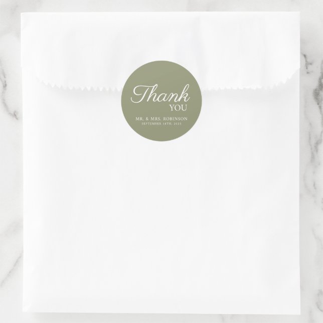 Adesivo Obrigado de vaivém de casamento. (Bolsa)