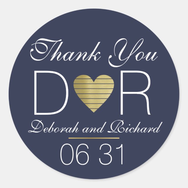 Adesivo obrigado de você. Amo o coração. (Frente)