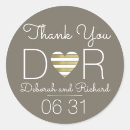 Adesivo obrigado de você. Amo o coração.