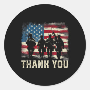 Adesivo Obrigado Dia dos Veteranos Memorial Dia Partiótico