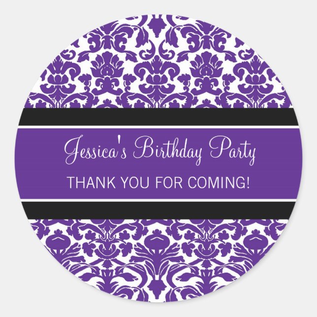 Adesivo Obrigado do aniversário você favor conhecido feito (Frente)