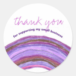 Adesivo Obrigado do cliente