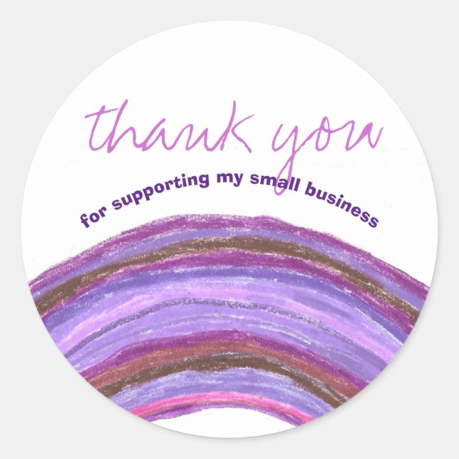 Adesivo Obrigado do cliente (Frente)