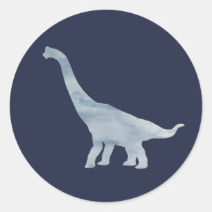 Adesivo Obrigado do partido do dinossauro do Brachiosaurus