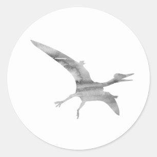 Adesivo Obrigado do partido do dinossauro do Pterodactylus