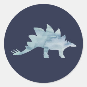 Adesivo Obrigado do partido do dinossauro do Stegosaurus