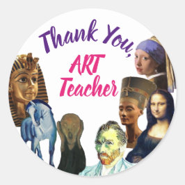 Adesivo Obrigado do Professor de Arte