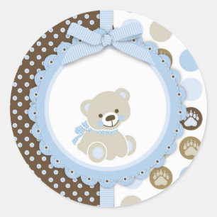 Adesivo Obrigado do urso de ursinho do menino você