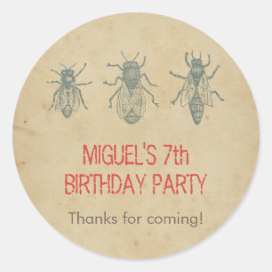 Adesivo Obrigado dos favoritos para festas do aniversário