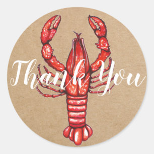 Adesivo Obrigado dos lagostins de Louisiana Cajun você