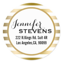 Obrigado - Dourado Padrão Geométrico de Stripes