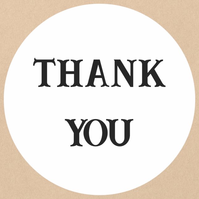 Adesivo Obrigado Elegante Serif (Criador carregado)