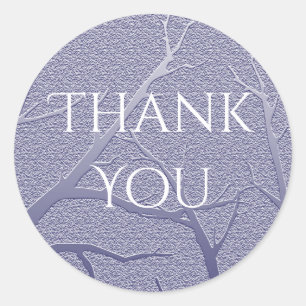 Adesivo Obrigado elegante você apreciação azul do desig