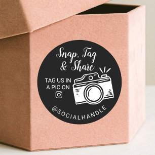 Adesivo Obrigado Encaixar, Etiquetar e Compartilhar Câmera