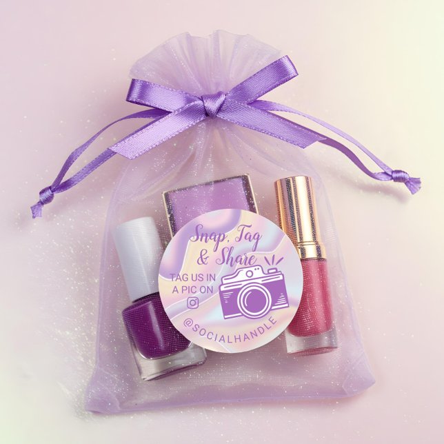 Adesivo Obrigado Encaixar, Etiquetar e Compartilhar Câmera (Thank You Snap, Tag & Share Social Media Camera)
