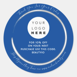 Adesivo Obrigado Encomendar Nome de Logotipo Personalizado