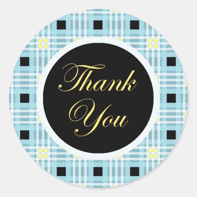 Adesivo Obrigado Envelope Selo Vinheta (Frente)