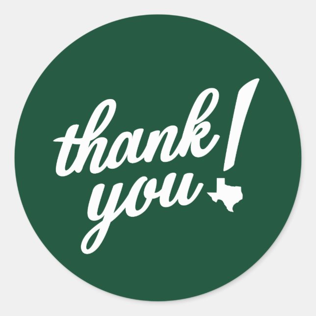 Adesivo Obrigado Estilo Texas! (Frente)
