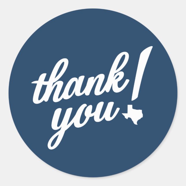 Adesivo Obrigado Estilo Texas! (Frente)