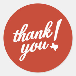 Adesivo Obrigado Estilo Texas!