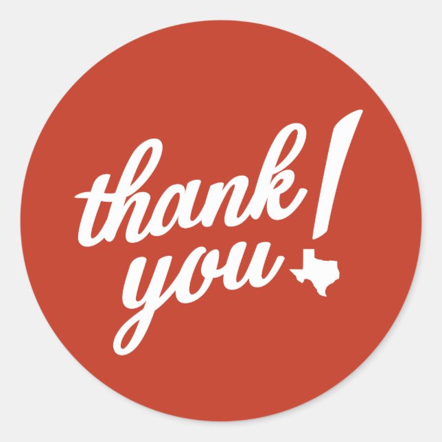 Adesivo Obrigado Estilo Texas! (Frente)