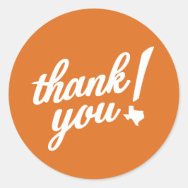 Adesivo Obrigado Estilo Texas!