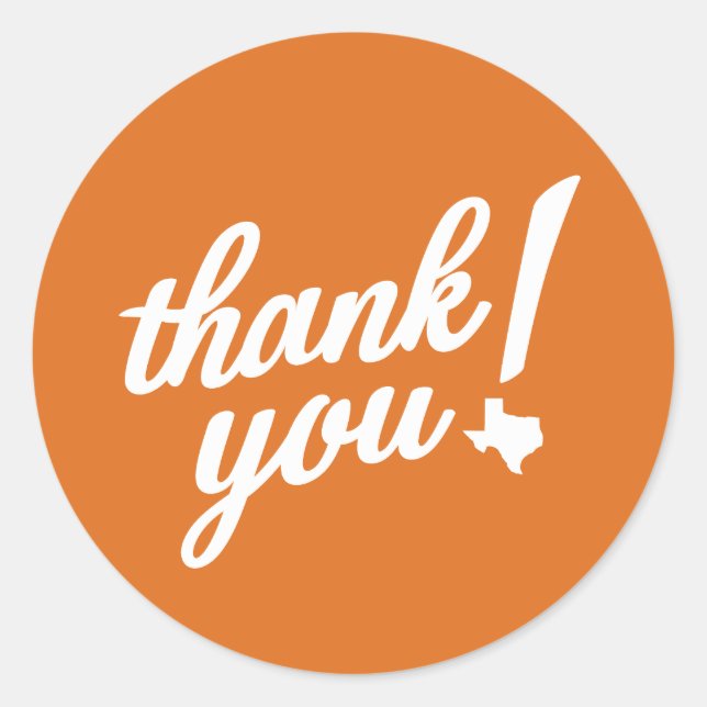 Adesivo Obrigado Estilo Texas! (Frente)
