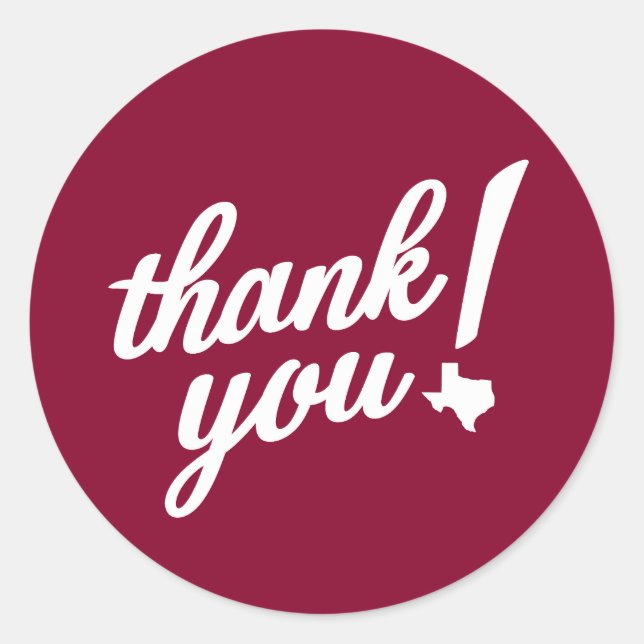 Adesivo Obrigado Estilo Texas! (Frente)