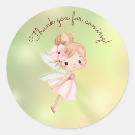 Adesivo Obrigado Fada Caprichosa Primeiro Aniversário