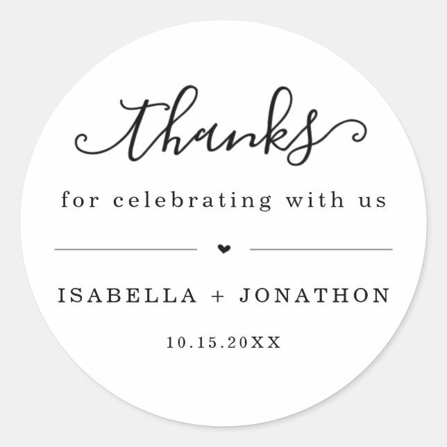 Adesivo Obrigado Favor Sticker (Frente)