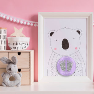 Adesivo Obrigado Favorito do Chá de fraldas de Pés-Brilhan