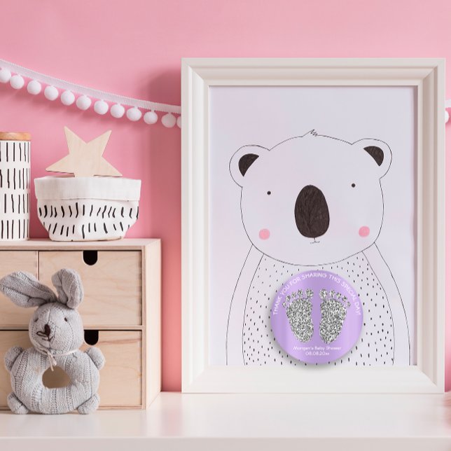 Adesivo Obrigado Favorito do Chá de fraldas de Pés-Brilhan (Criador carregado)