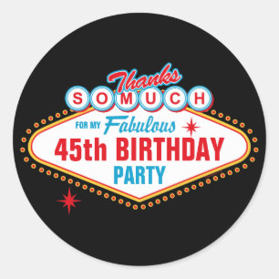 Adesivo Obrigado feito sob encomenda de Las Vegas você