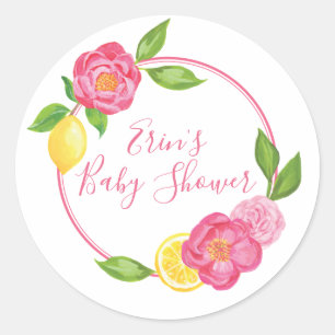 Adesivo Obrigado floral do limão feito sob encomenda voc