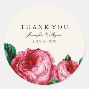 ADESIVO OBRIGADO FLORAL DO VINTAGE DECOUPAGE VOCÊ