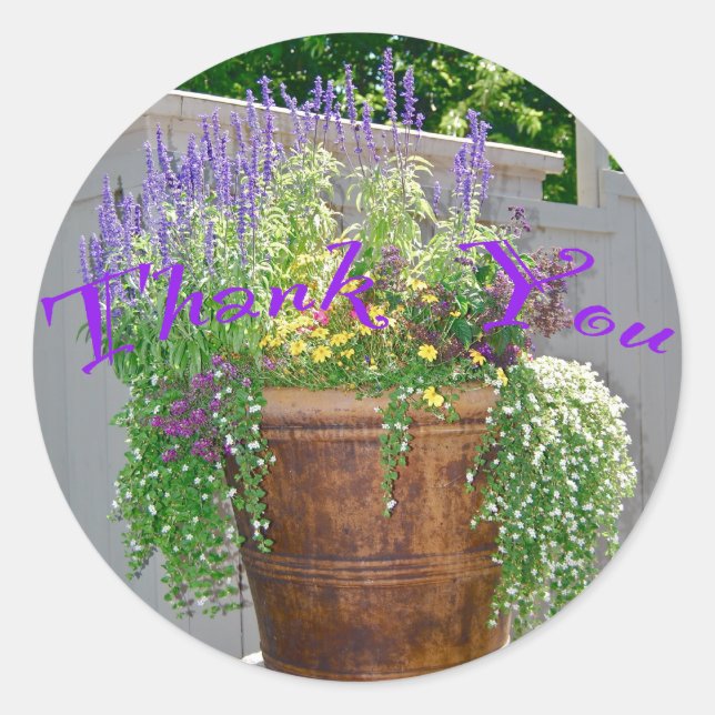 Adesivo Obrigado Flores (Frente)