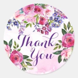 Adesivo Obrigado, Flores, Stickers