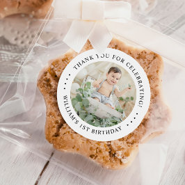 Adesivo Obrigado Foto de Aniversário