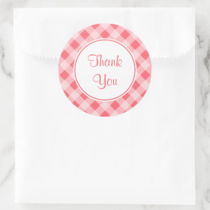 Adesivo Obrigado Gingham Kitchen Stickers