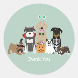 Adesivo Obrigado Halloween Figurinos De Pet Spooky