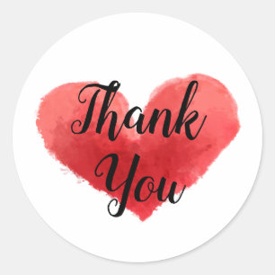 Adesivo Obrigado Heart Sticker