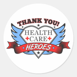 Adesivo Obrigado Heroes do Health Care