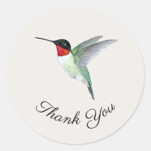 Adesivo Obrigado, Hummingbird Sticker